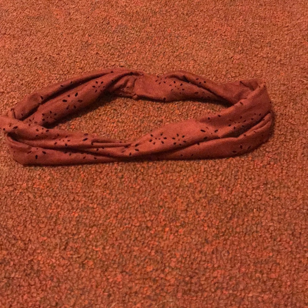 Double wrap faux leather head band
